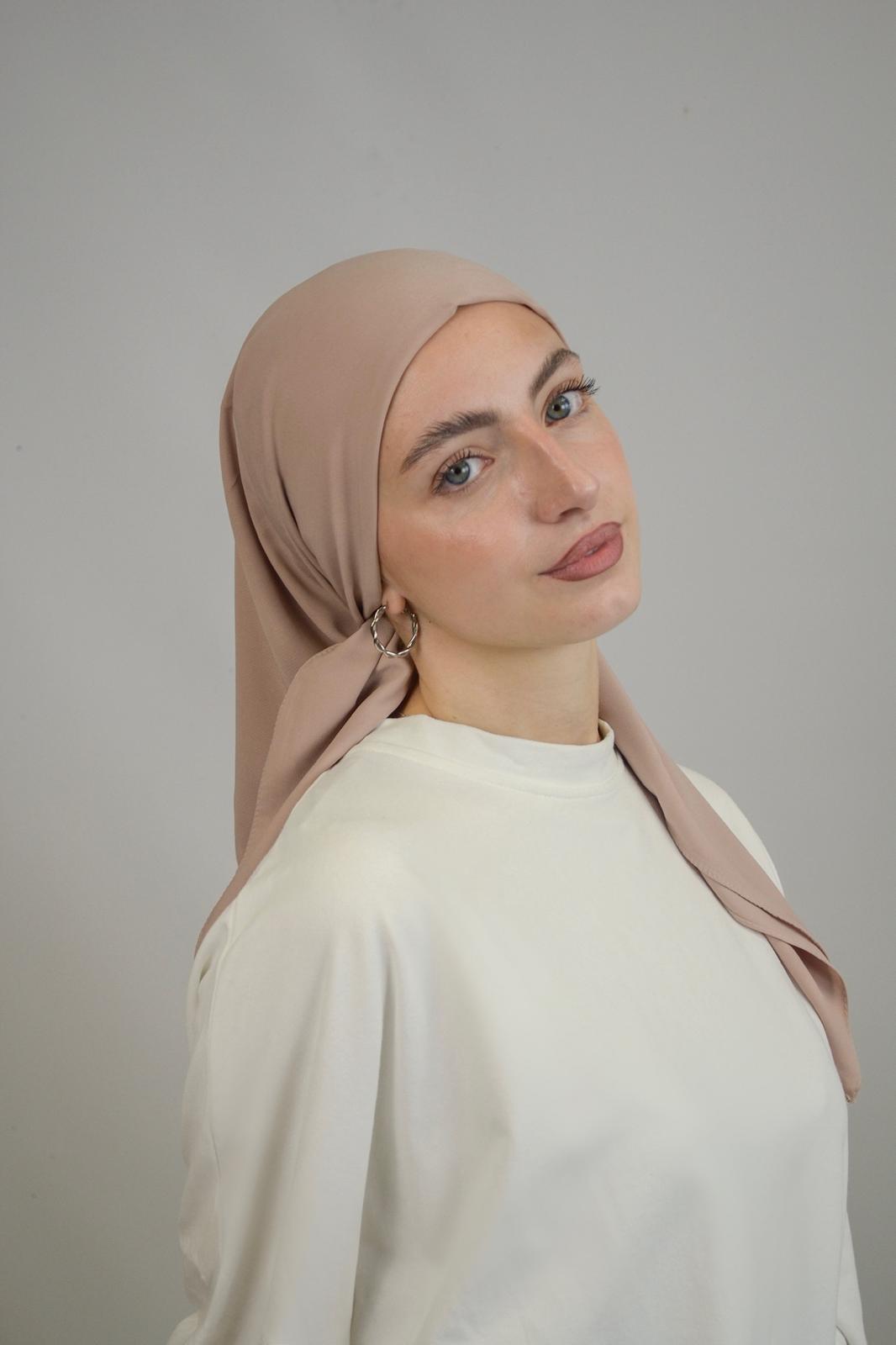Carré de soie de Médine Shamsini, coloris Beige
